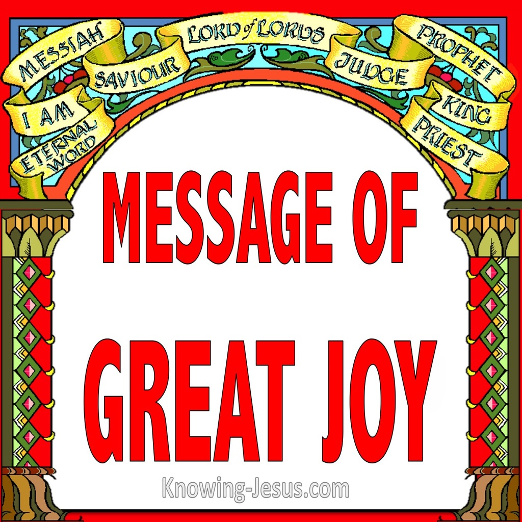 Luke 2:10 Message of Great Joy (devotional)08:27 (red)